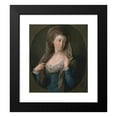 thumbnail image 2 of Pompeo Batoni 20x23 Black Modern Framed Museum Art Print Titled - Portrait of a Woman, Traditionally Identified as Margaret Stuart, Lady Hippisley, 2 of 5