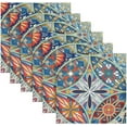 thumbnail image 6 of Coolnut Mexican Talavera Cloth Napkins Set of 6,Reusable Washable Polyester Dinner Table Napkins for Kitchen,Dining,Restaurant,Party Decoration, 6 of 7