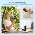 thumbnail image 6 of Kiyuycy Portable 3-in-1 Handheld Fan, Foldable Mini Pocket Fan with Wrist Strap, Type-C Rechargeable Personal Cooling Fan, Quiet Small Fan for Office, Travel, Outdoor, 6 of 8