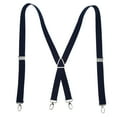 thumbnail image 1 of Mens Suspenders, Convenient Practical Pants Suspenders  For Weddings For Dates Navy Blue, 1 of 8