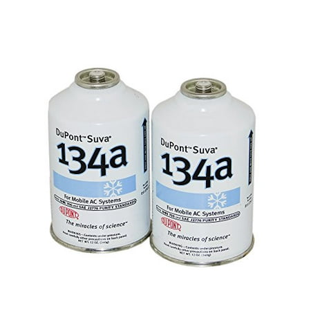 2 Cans R-134a DuPont Suva A/C Automotive Refrigerant/Freon