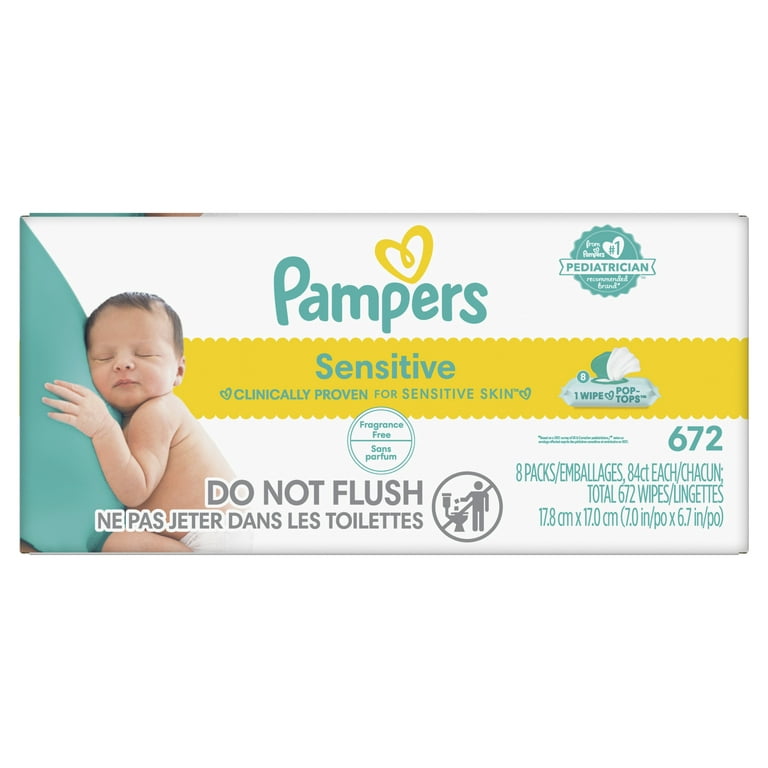 Pampers Baby Wipes Multipack, New Baby Sensitive, 600 salviette