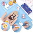thumbnail image 3 of 12PCS 6 STYLES Silicone Animal Beads Cute Focal Beads 3D Cartoon Bear Elephant Chunky Rubber Soft Loose Spacer Double Sided Bead Bulk for Keychain Pen Making Kit Beading Bracelet Craft, 3 of 6