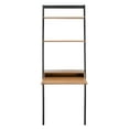 thumbnail image 4 of SAFAVIEH Pamella Rustic Retro 2 Shelf Leaning Desk, Natural/Charcoal, 4 of 10