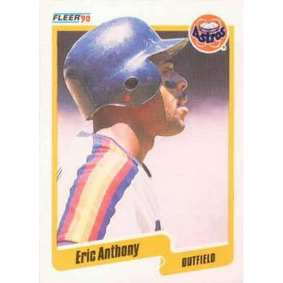 1990 Fleer Baseball 222 Eric Anthony RC Recrue Houston Astros