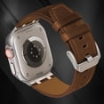 thumbnail image 2 of AP Leather Band Compatible with Apple Watch Ultra 2 Band 49mm 46mm 45mm 44mm, Rugged Vintage Genuine Leather Extra 26mm Wide Watch Bracelet for iWatch Series 10 9 8 SE 7 6 5 Men, 2 of 7