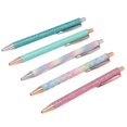 thumbnail image 5 of Ballpoint Pens Waterproof Ink Easy Carry Plastic Press Type Clip Design Writing Ballpoint Pens Set of 5pcs, 5 of 5