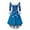 Blue, variant on Christmas Dresses for Women Women's Fashionable V-neck Casual And Form-fitting Christmas Printed Long-sleeved Dress for Holiday Party,Hot Pink,2XL