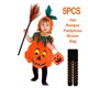 thumbnail image 3 of Disfraz de calabaza para Halloween, Pelele con sombrero y zapatos para niño pequeño, mono de una pieza para bebé, conjunto de ropa de Carnaval para Cosplay, 1-10T, 3 of 5