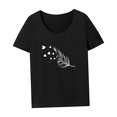 thumbnail image 4 of Camiseta para mujer, disfraz de verano, camiseta de manga corta para desplazamientos, oficina, deportes, trabajo S, 4 of 7
