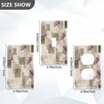 thumbnail image 2 of Light Switch Cover Switch Plate Outlet Cover Plug Cover for Electrical Unused Outlet Cover Squares and Ginkgo Leaves Pattern, 2 of 6