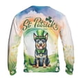 thumbnail image 2 of Happy St. Patrick’s Day Australian Cattle Dog with Green Hat Shamrocks Rainbow All Over Print 3D Sweatshirt Unisex Merch Heeler Lover Gifts - 03007, 2 of 6