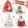 thumbnail image 5 of Christmas Drawstring Gift Bags Christmas Gift Bags Assorted Sizes Plastic Jumbo Xmas Wrapping Bags Wrapping Sacks for Presents for Party Favors 12Pcs Set 2, 5 of 6