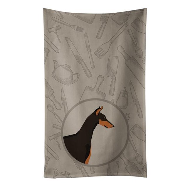 Carolines Treasures CK2182KTWL Doberman Pinscher in the Kitchen Kitchen Towel