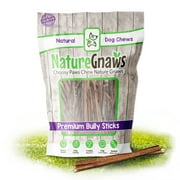 Nature Gnaws Extra Thin Bully Sticks Dog Chews, 5-6", 25 Count