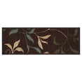 thumbnail image 5 of Ottomanson Non-Slip Rubberback Floral Leaves 8.5" x 26" Indoor Stair Treads, 7 Pack, Brown, 5 of 12
