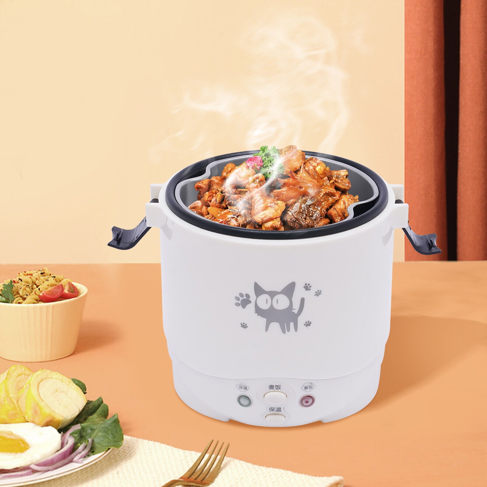  Gagalayong 1 Cup Car-Mounted Mini Rice Cooker Steamer