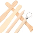 thumbnail image 6 of FOMIYES 5Pcs Clay for Forming and Cutting Beige Double-Ended Wood and Aluminum Handles for Diy Projects, 6 of 8