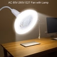 thumbnail image 2 of Lámpara de ventilador de techo OOKWE de 10 W, luz LED E27 con base de enchufe adaptador B22 a E27 para habitación, 2 of 8