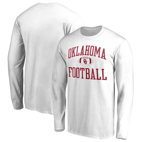 Men's White Oklahoma Sooners First Sprint Long Sleeve T-Shirt