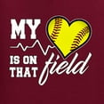 thumbnail image 2 of Wild Bobby, My Heart Is On That Tennis Field, Sports, Women Graphic Tee, Maroon, Medium, 2 of 4