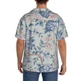 thumbnail image 7 of PAYOHTO Floral Pattern Vintage Mens Hawaiian Casual Short-sleeved Shirt Tropical Summer Beach Button Down Shirts, 7 of 7