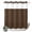 Dark Brown, variant on No Hook Shower Curtain, Dark Brown Rattan Shower Curtains for Bathroom with See Through Top Window, Vintage Abstract Wicker Texture Waterproof & Washable Bath Curtain Extra Long 72"x84"