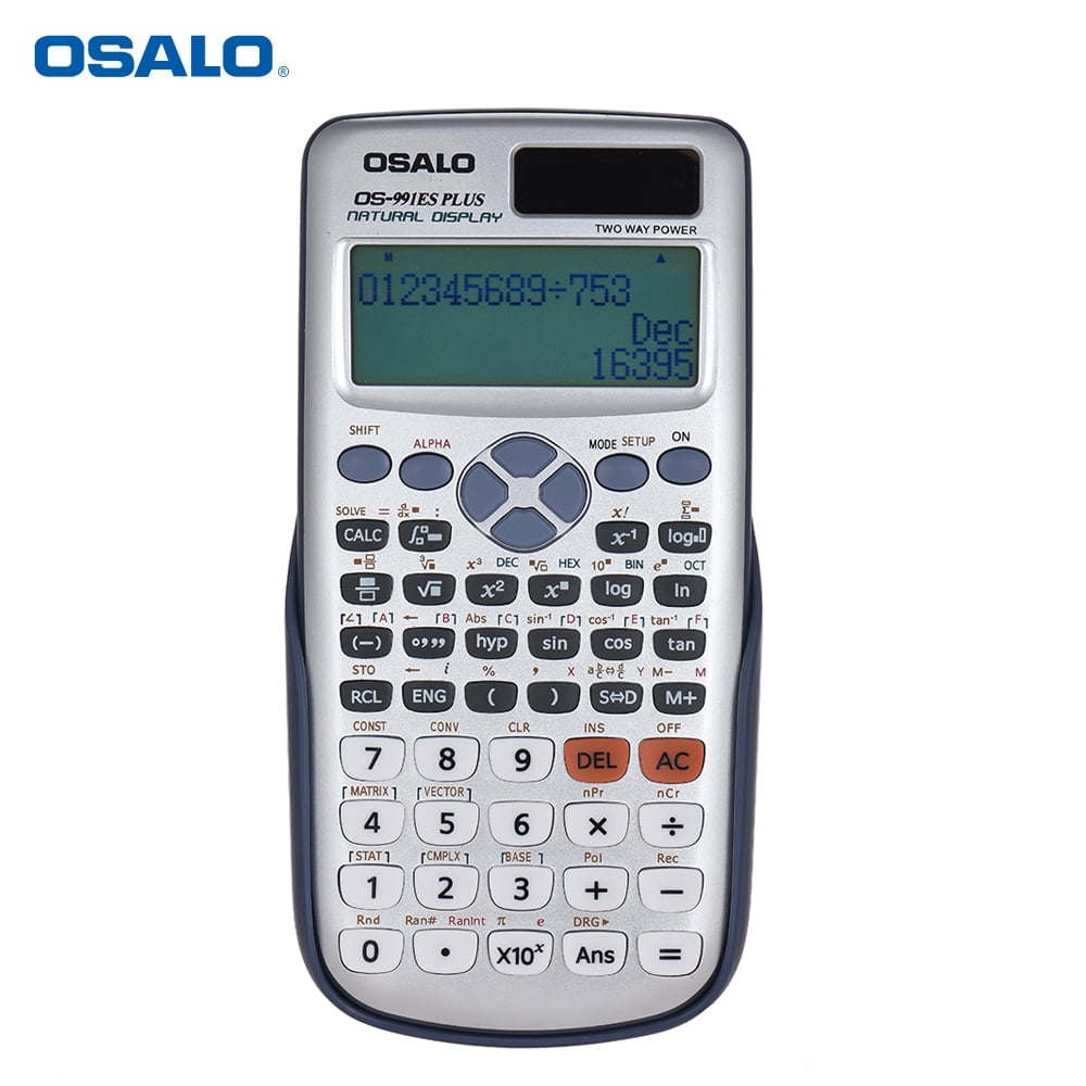 OSALO OS991ES PLUS Engineering Scientific Calculator Dual Power Supply