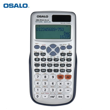 OSALO OS-991ES PLUS Engineering Scientific Calculator Dual Power Supply Calculadora with Button Battery 417 Functions for Scientific Calculator College Entrance (Best Engineering Calculator 2019)