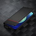 thumbnail image 2 of SaniMore Case for iPhone 15 Pro 6.1" 2023, Carbon Fiber Skin PU Leather Flip Filio Case Kickstand Card Slots Cash Pocket Full Body Protetcion Case for iPhone 15 Pro 6.1", Horizontal Line, 2 of 2