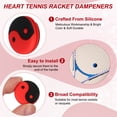 thumbnail image 3 of Uxcell Tennis Dampener, TaiChi Pattern Silicone Tennis Racket Dampeners Racket Shock Absorber to Reduce Vibration Soft Cute Fit for (Players/Universal Fit for All Racquets) 6Pcs & Red, 3 of 7