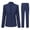 Blue, variant on Women's 2 Piece Suit Set, Slim Fit Business Casual Blazer and Straight Pants for Office Work Professional Interview Outfits