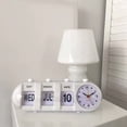 thumbnail image 4 of Calendar Alarm Clock, Innovative Accurate Time Desktop Clock  For Home For Bedroom White,Black, 4 of 8