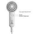 thumbnail image 3 of NOGIS 1200-Watt Hotel Quiet Wall Mounted HangUp Hair Dryer for Home Bathroom Toilet Salon, 2-Speed, White, 3 of 8