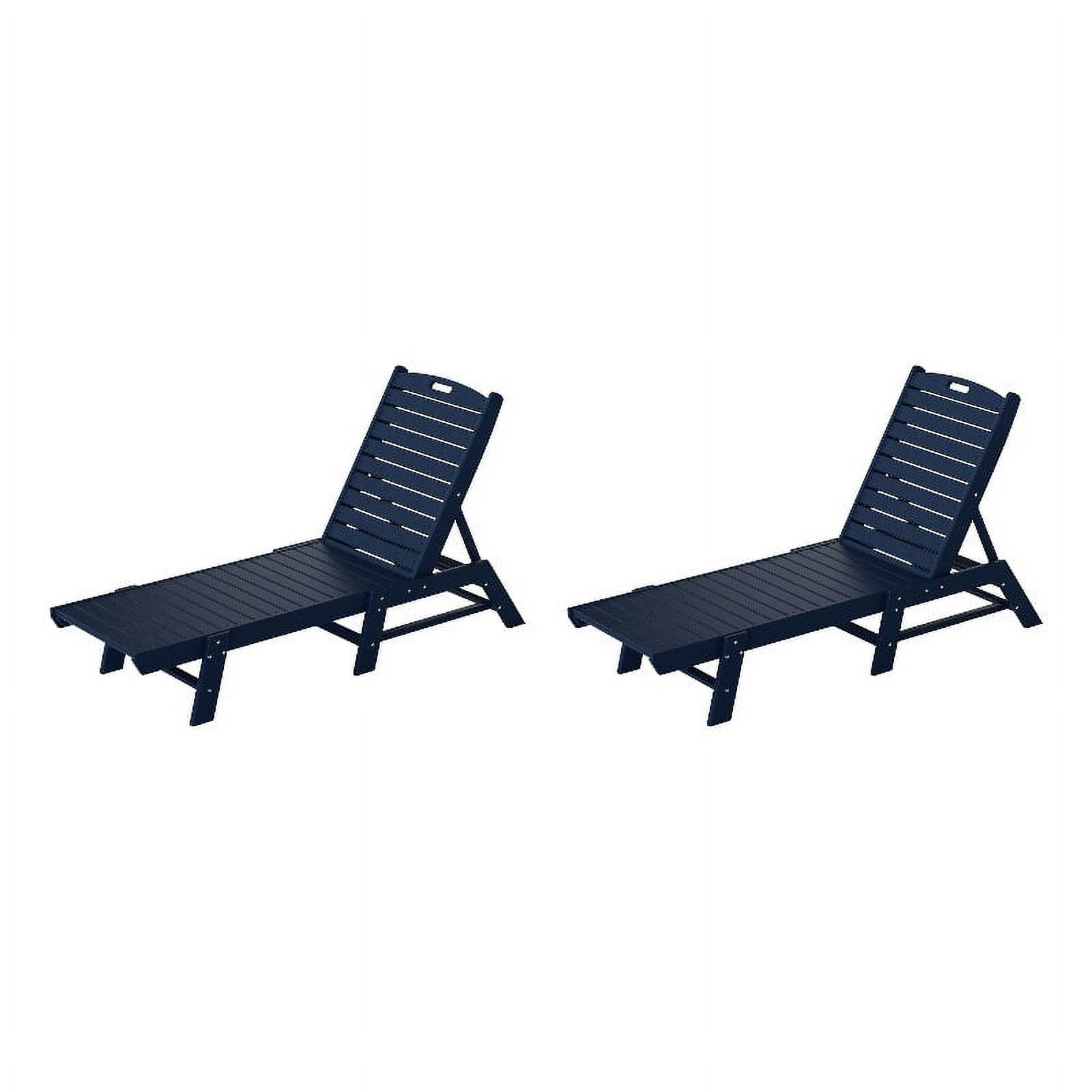 Paradise Chaises Longues Adirondack en Plastique pour Extérieur (Ensemble de 2)