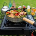 thumbnail image 3 of Portable Camping Frying Pan with Non Stick Coating Outdoor Cookware for Campers and Traveler Frying Pan with Handle, 3 of 9
