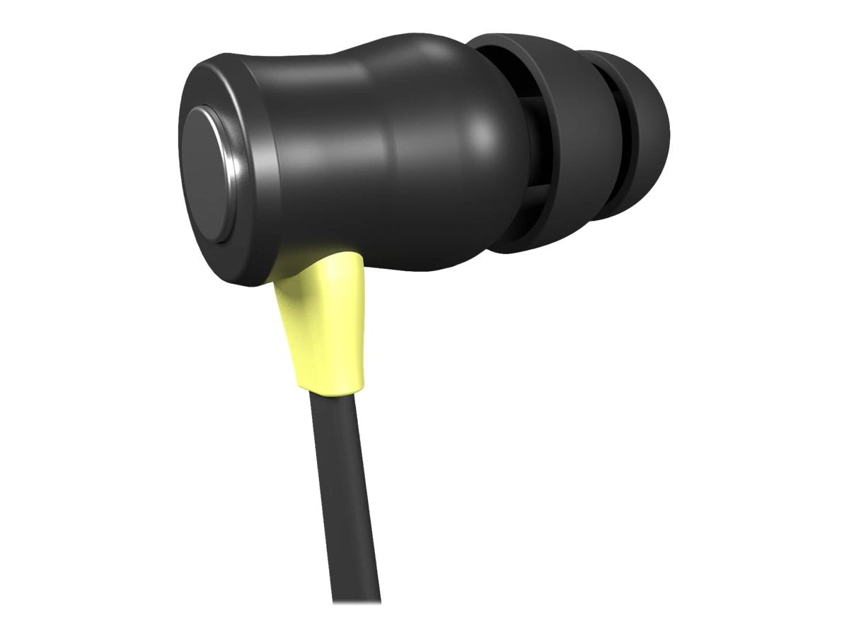 ISOtunes Xtra 2.0 - Earphones with mic - in-ear - Bluetooth - wireless - noise isolating - safety yellow
