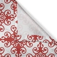thumbnail image 5 of Ambesonne Valentine's Day Grommet Curtain, Western Scroll Art, 50" x 120", White Red, 5 of 6