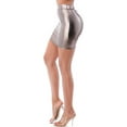 thumbnail image 2 of Women's Fitted PU Leather Bodycon Mini Skirt, 2 of 5