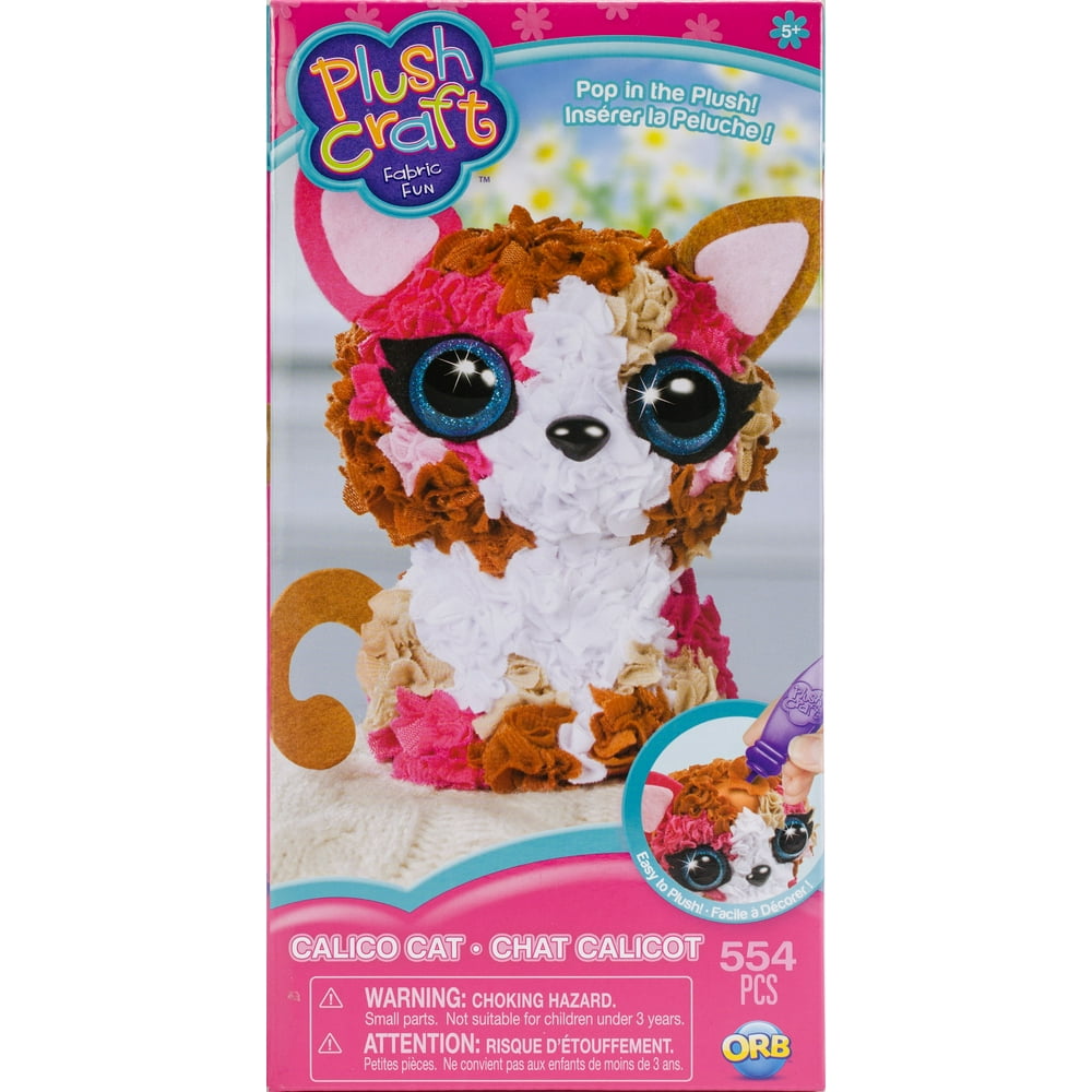 Plush Craft Fabric Fun Calico Cat: Kids Activity Kit - Walmart.com - Walmart.com