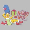 thumbnail image 2 of Men's The Simpsons Marge Naughty or Nice  Graphic Tee Silver 2X Large, 2 of 4