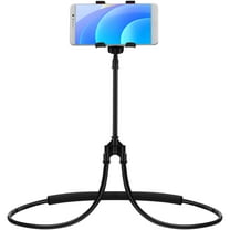 BESTOYARD 1Pc Multiple Use Black Phone Stand Neck Bracket for Movie and Chat
