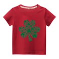 thumbnail image 2 of Wolfast Cadeaux de la Saint-Valentin pour Filles Tout-Petits Enfants Garçons Filles Mode Mignon Col Rond Imprimé Manches Courtes Haut Cadeau de la Saint-Valentin pour Fille Tout-Petit, 2 of 9