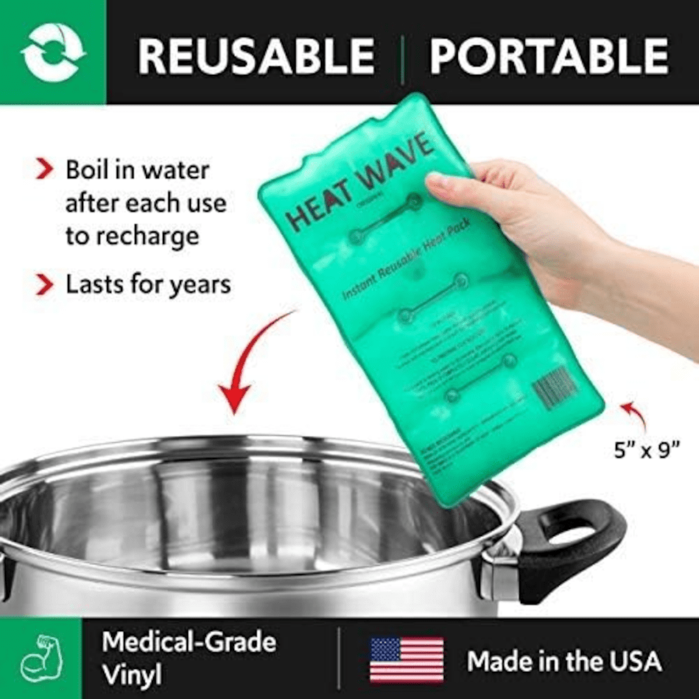 Heat Wave Instant Reusable Medium Click Heat Heat Pack MADE in USA