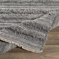 thumbnail image 3 of Hauteloom Teachey Living Room, Bedroom Area Rug - Bohemian, Transitional - Plush Pile - Gray, Black, Cream - 2' x 3', 3 of 9