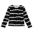 thumbnail image 4 of Girls Long Sleeve T Shirts Crewneck Fashion Casual Tees Kids Blouse Tops Size Girls Shirts 10-12 01-Black 110, 4 of 4