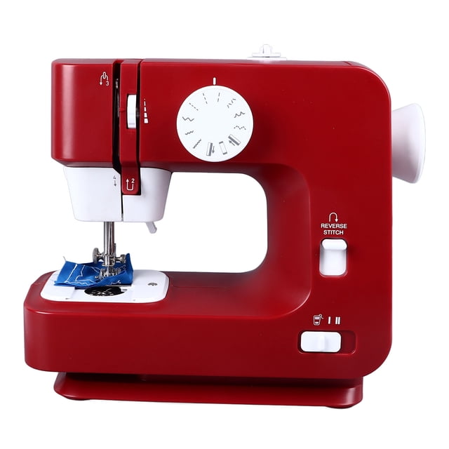 Beginner Sewing Machine, Small Sewing Machine Adjustable US Plug 110-220V for Craft