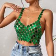 thumbnail image 2 of Vest Tops for Women Casual Chain Splicing Backless Camisole Top Camisole Vest, 2 of 9
