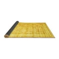 thumbnail image 2 of Ahgly Company Indoor Round Oriental Yellow Traditional Area Rugs, 5' Round, 2 of 4