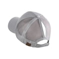 thumbnail image 2 of C.C Ponycap Messy High Bun Ponytail Adjustable Mesh Trucker Baseball Cap Hat, Light Gray, 2 of 3